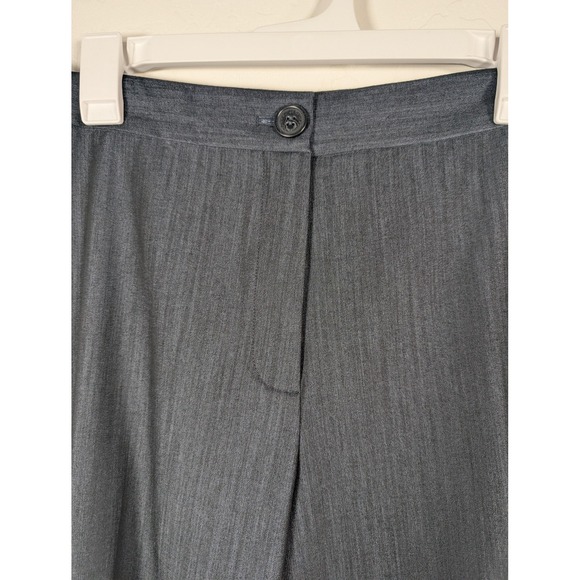 Karl Lagerfeld Paris Pants Womens 14 Gray Stretch Dress Slacks Straight Leg - Picture 2 of 10